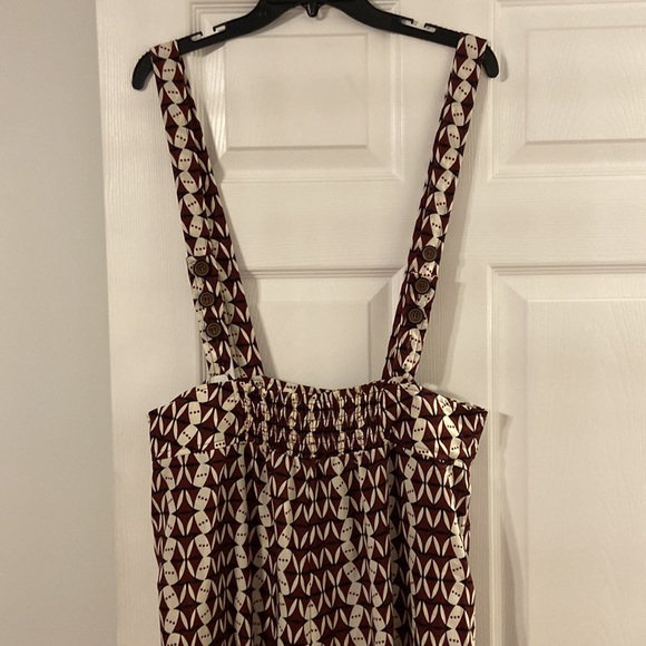 Gimmicks by Buckle wide leg patterned suspender pants size XL BNWT - Picture 8 of 16